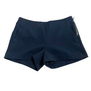 Banana Republic Shorts Classic Flat Front Side Zipper Blue Size 0 Petite